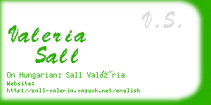 valeria sall business card